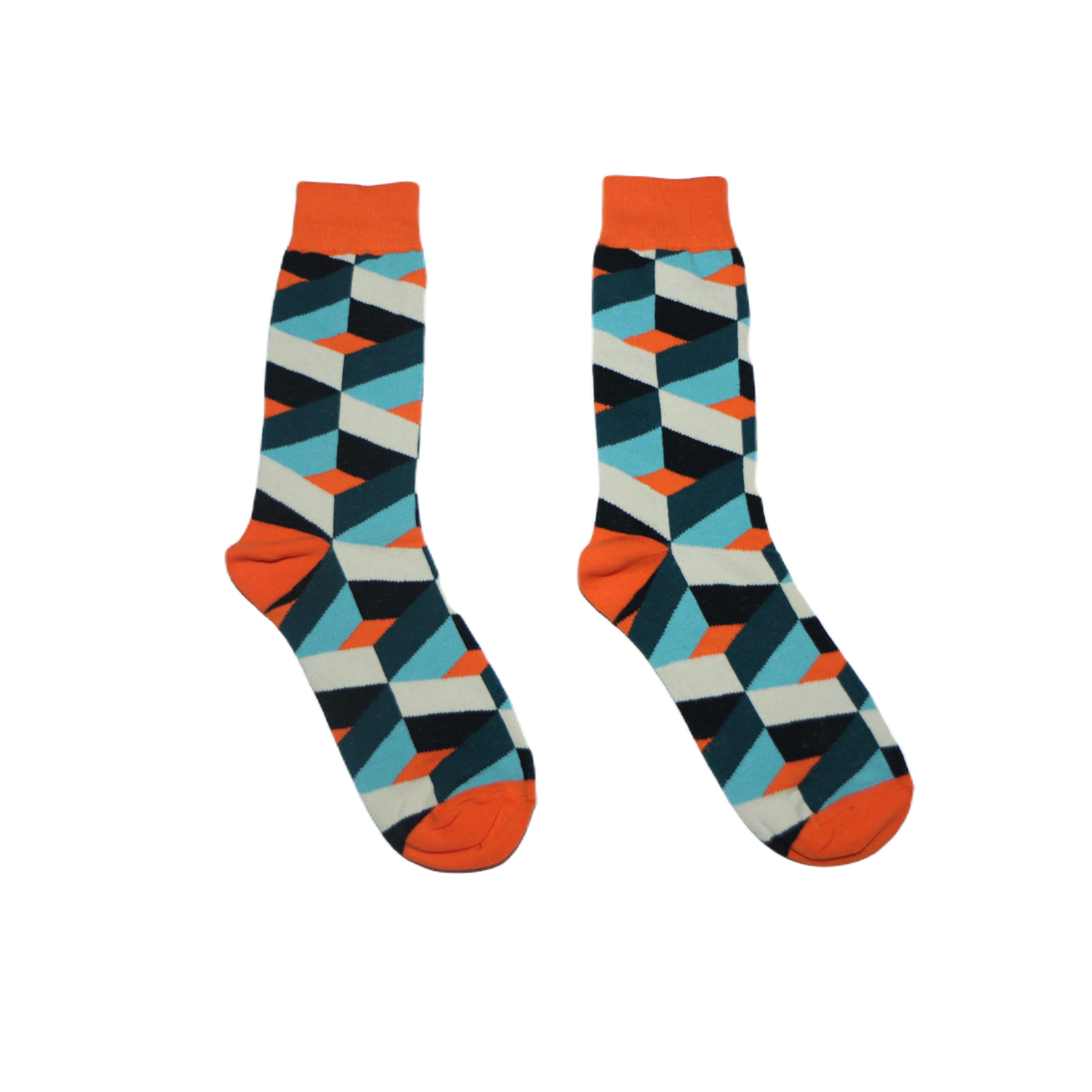 Orange, White, and Blue Contemporary Design