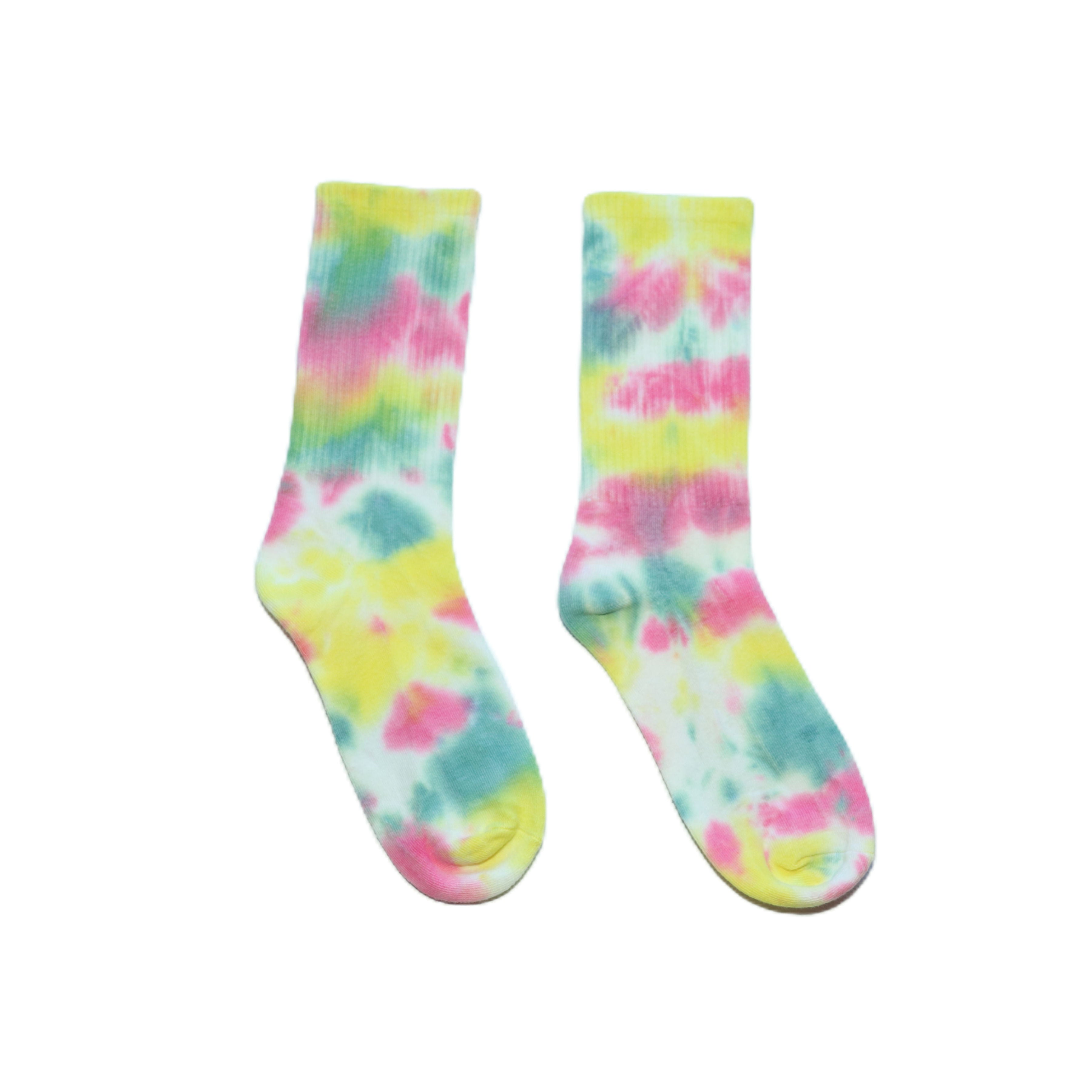 Tropical Twist Tie-Dye Socks