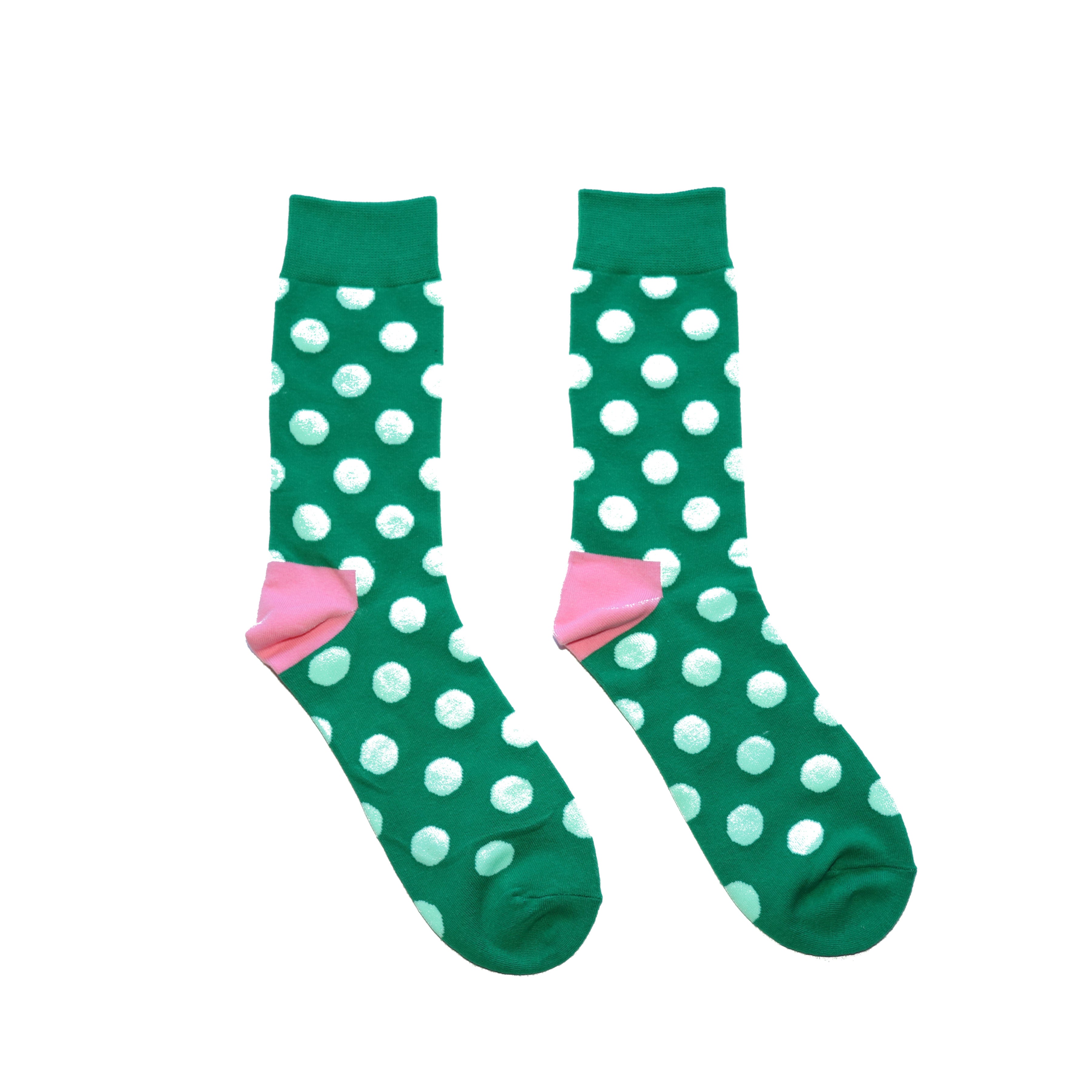 Emerald Polka Socks