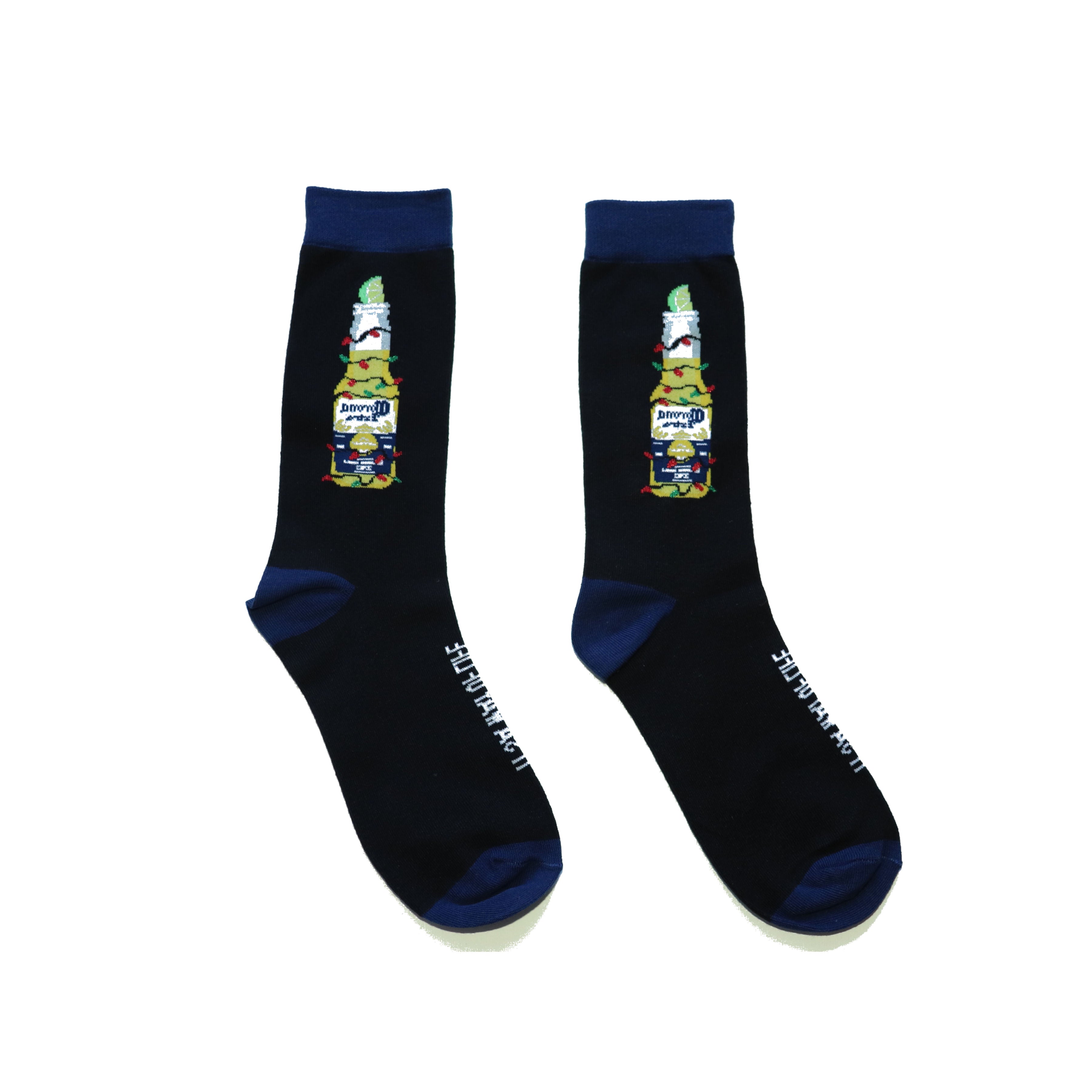 Corona Chill Black & Blue Socks