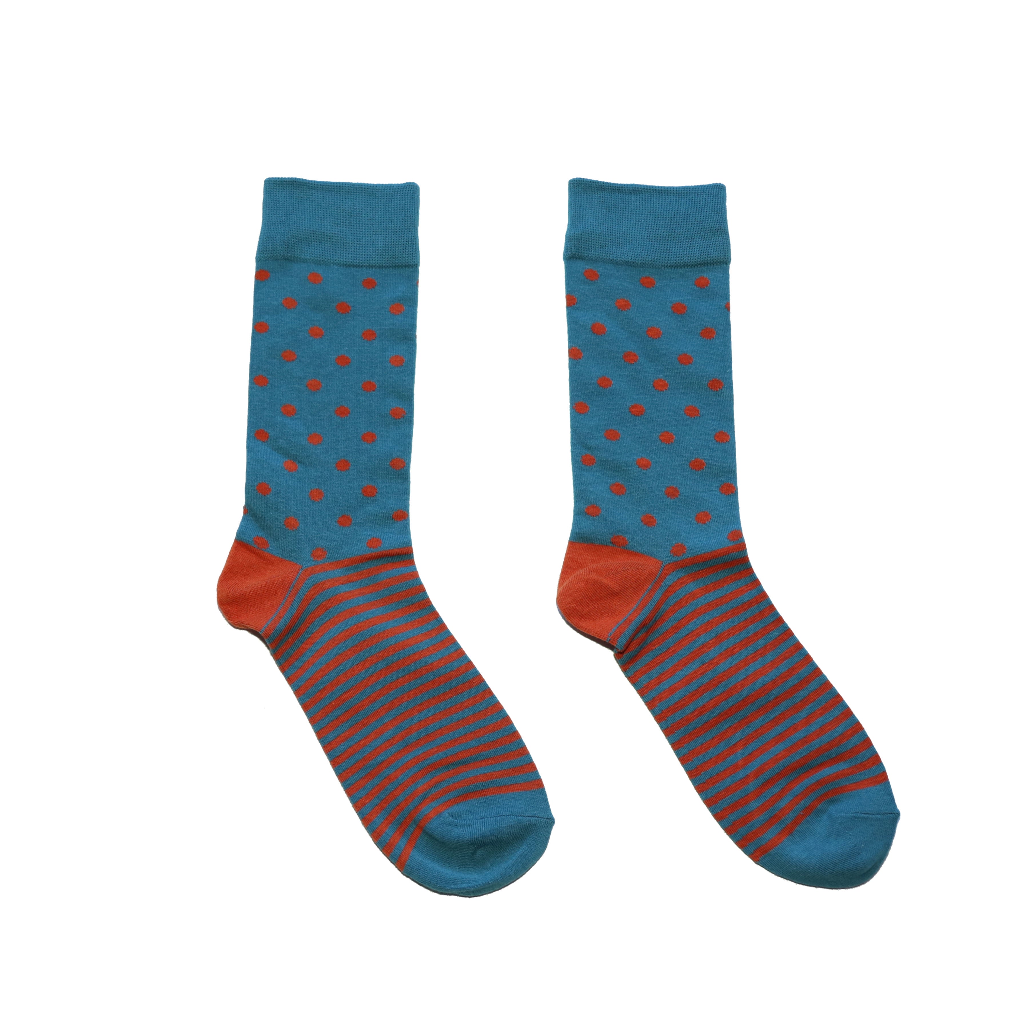 Sunset Dot & Stripe Socks