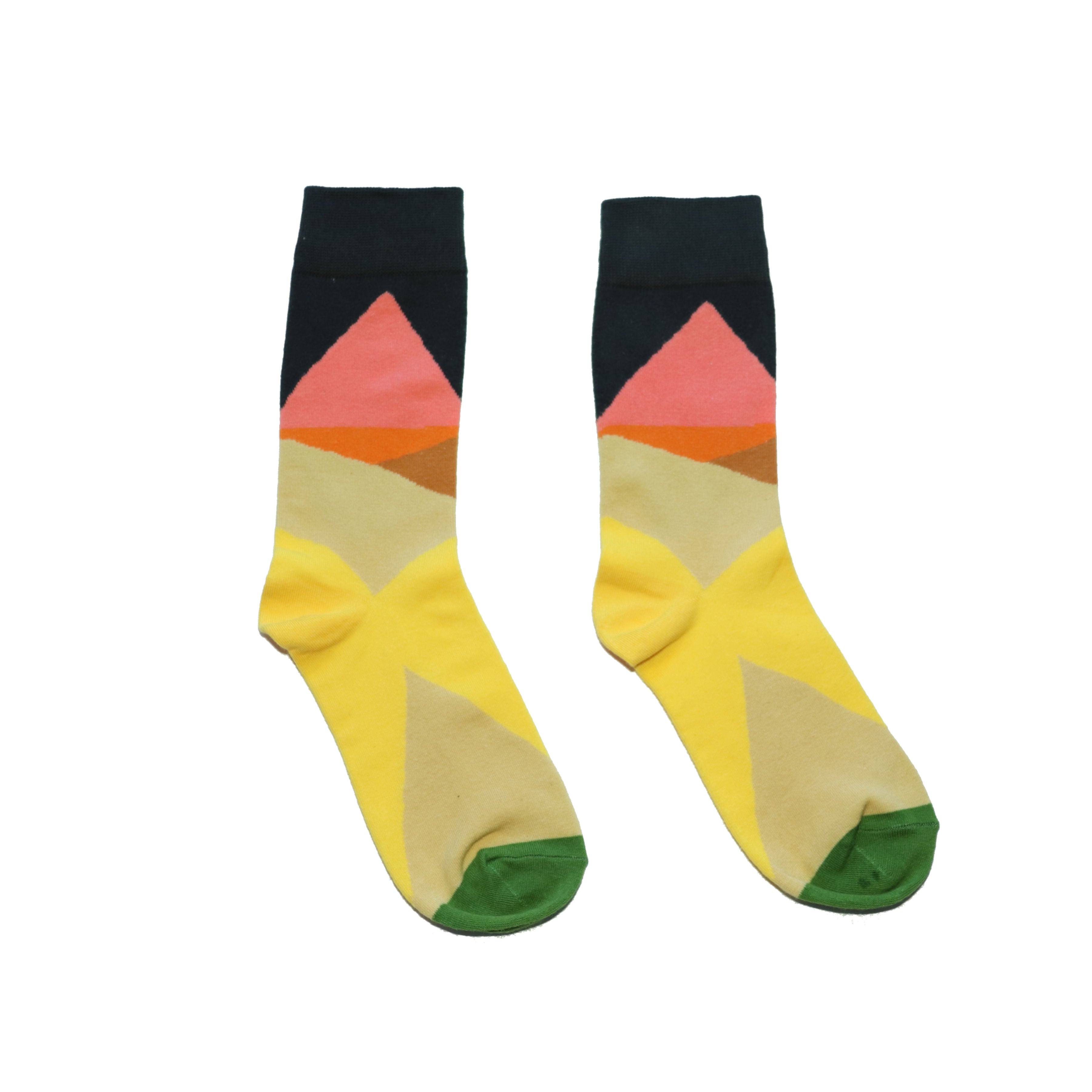 Sunset Peaks socks