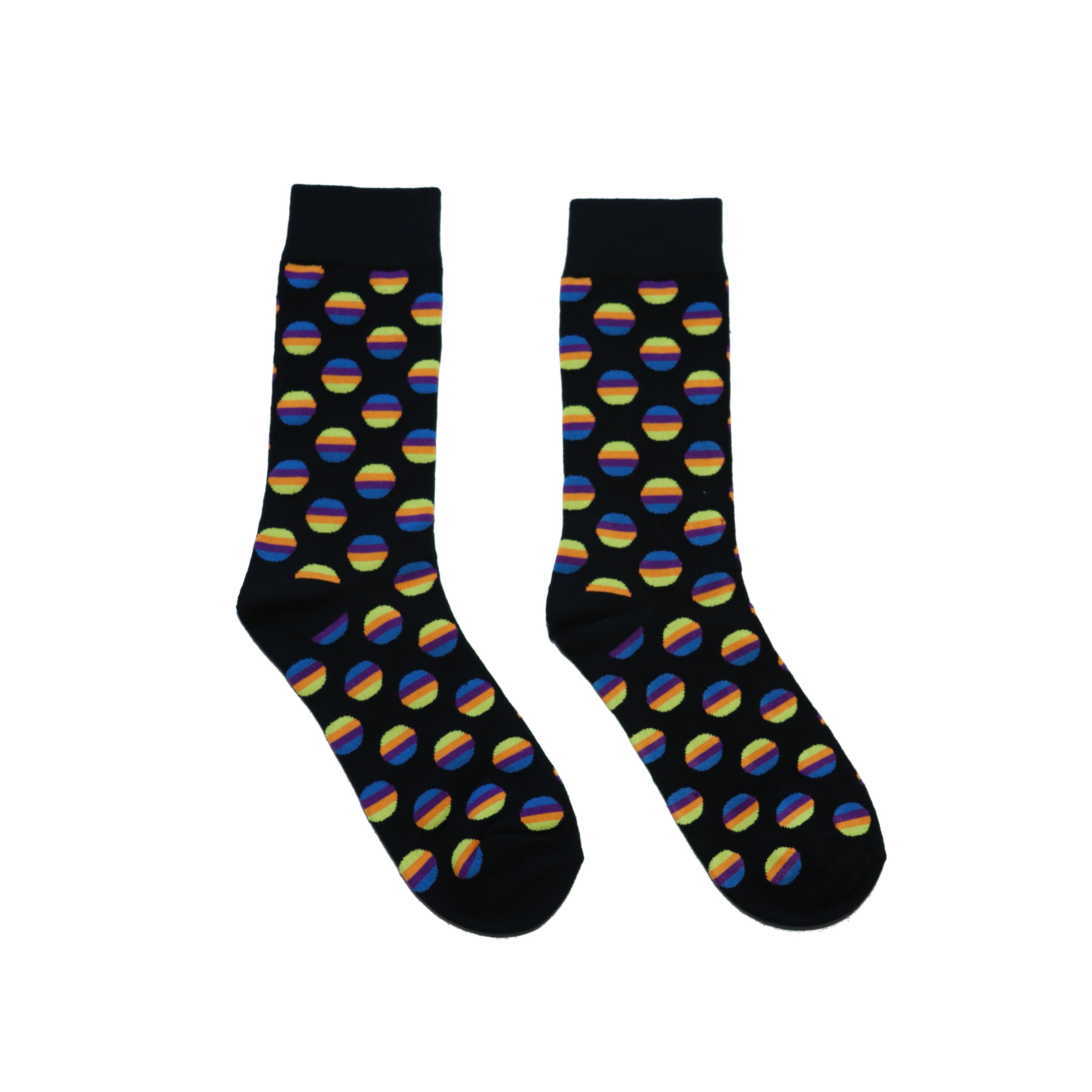 Dazzling Polka Black Socks