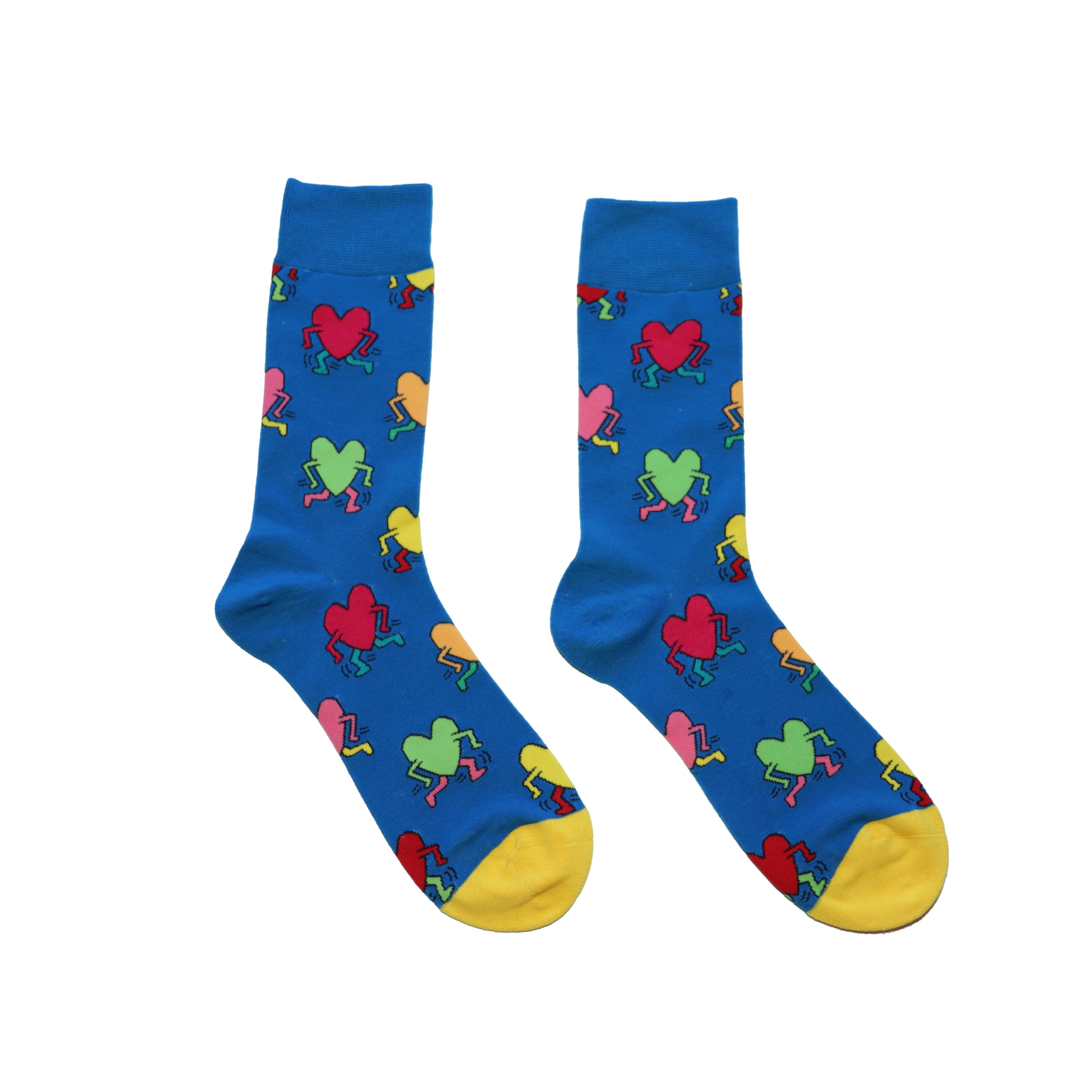 Heartbeat Blue Socks