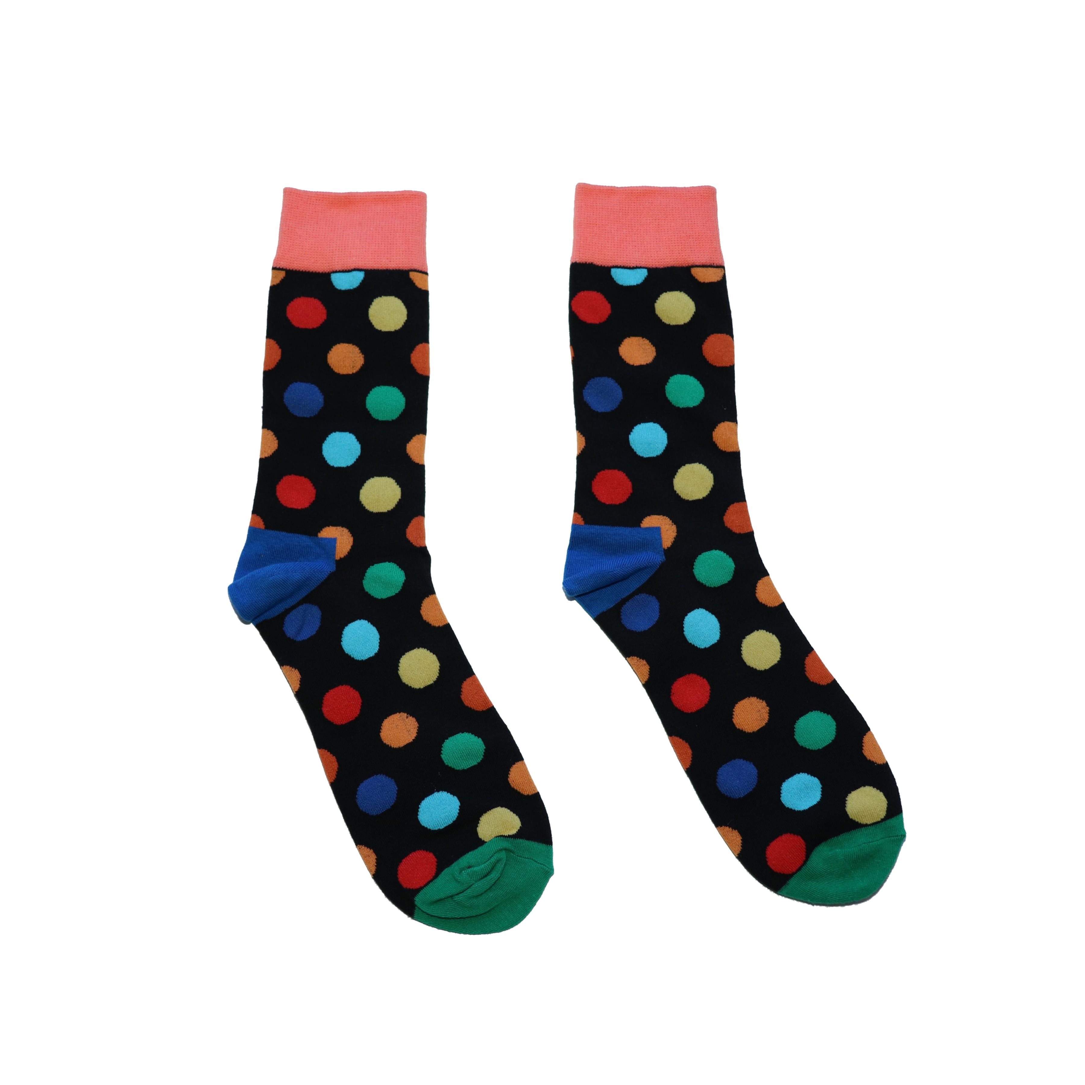 Polka Pop Black Socks-