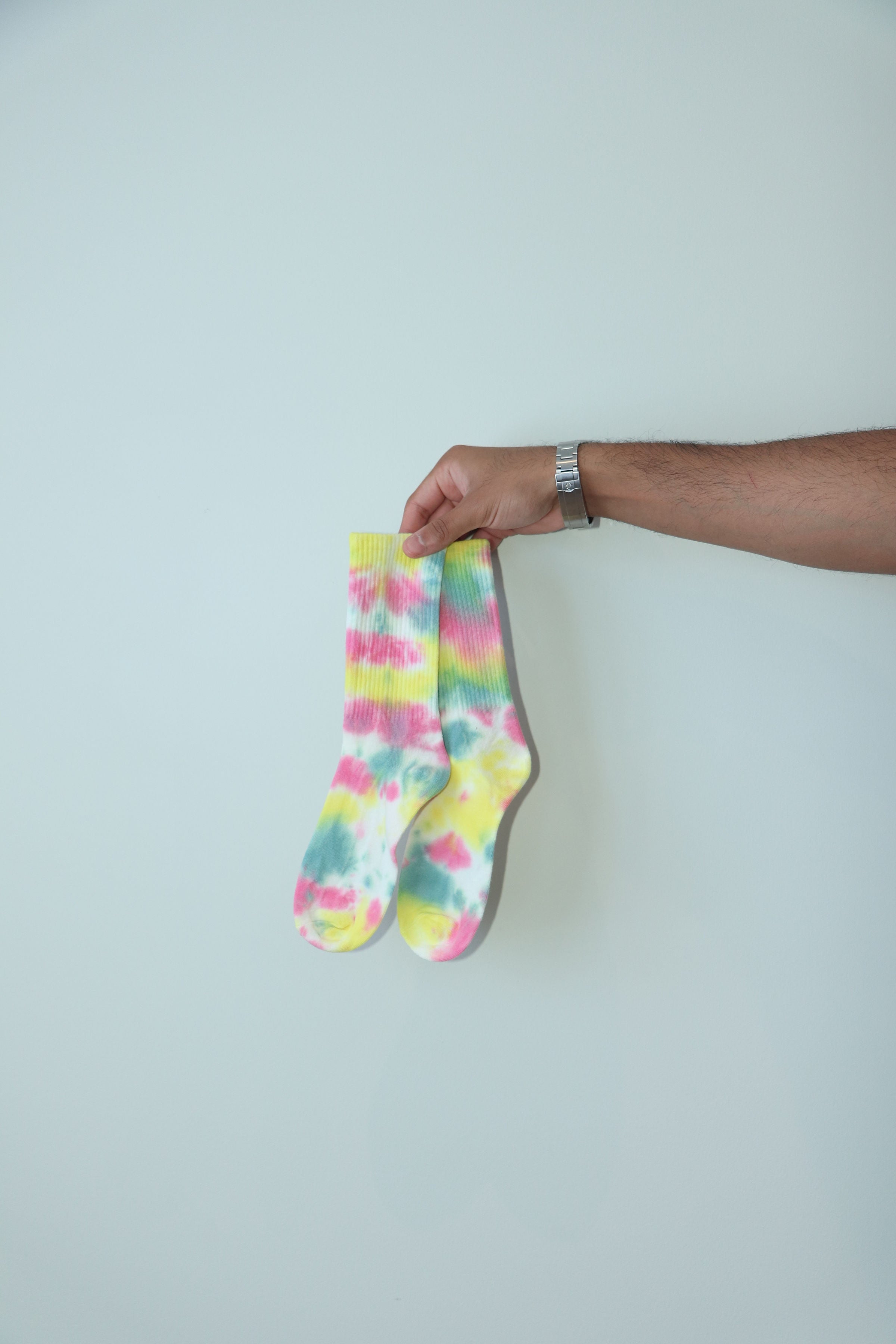 Tropical Twist Tie-Dye Socks