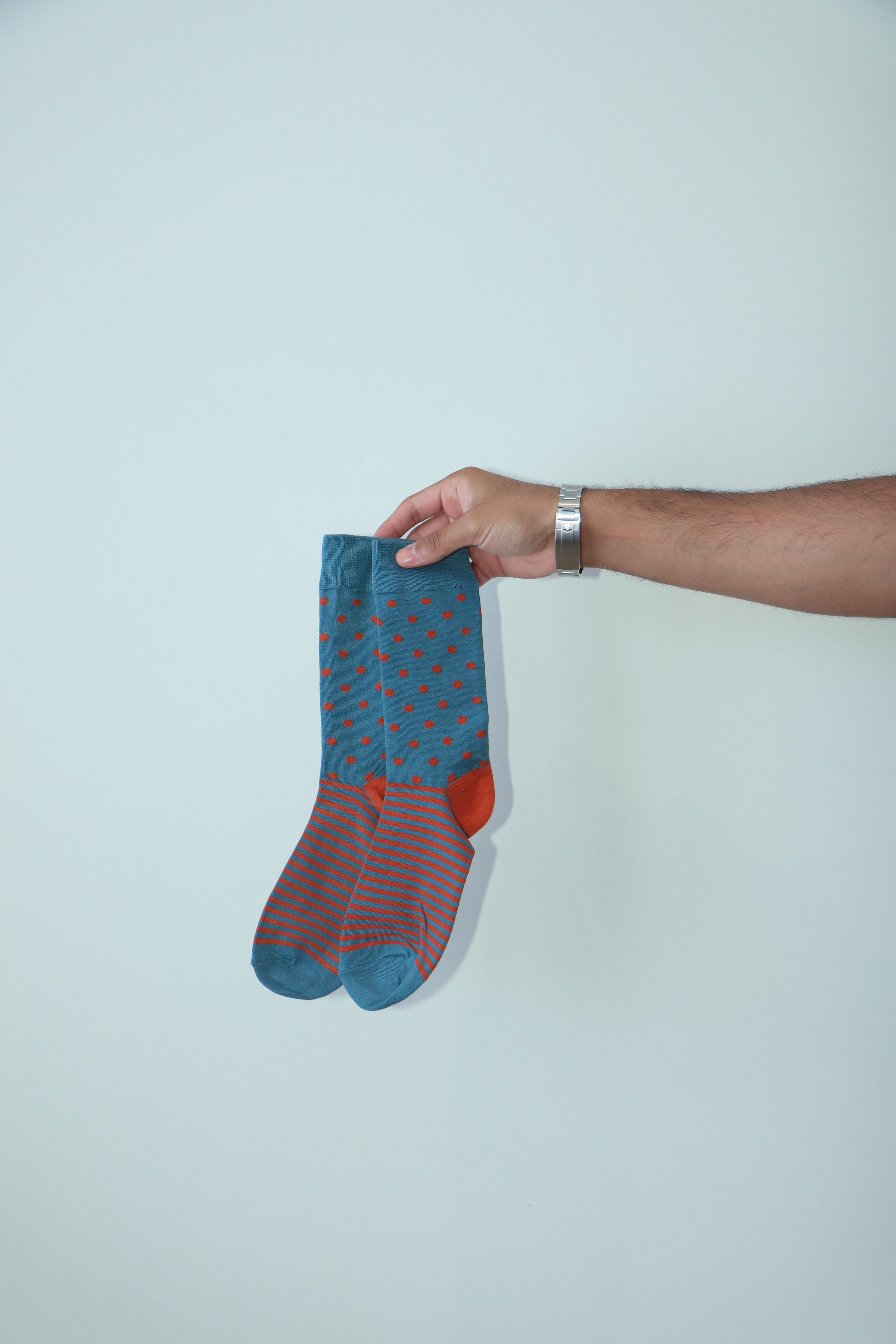 Sunset Dot & Stripe Socks