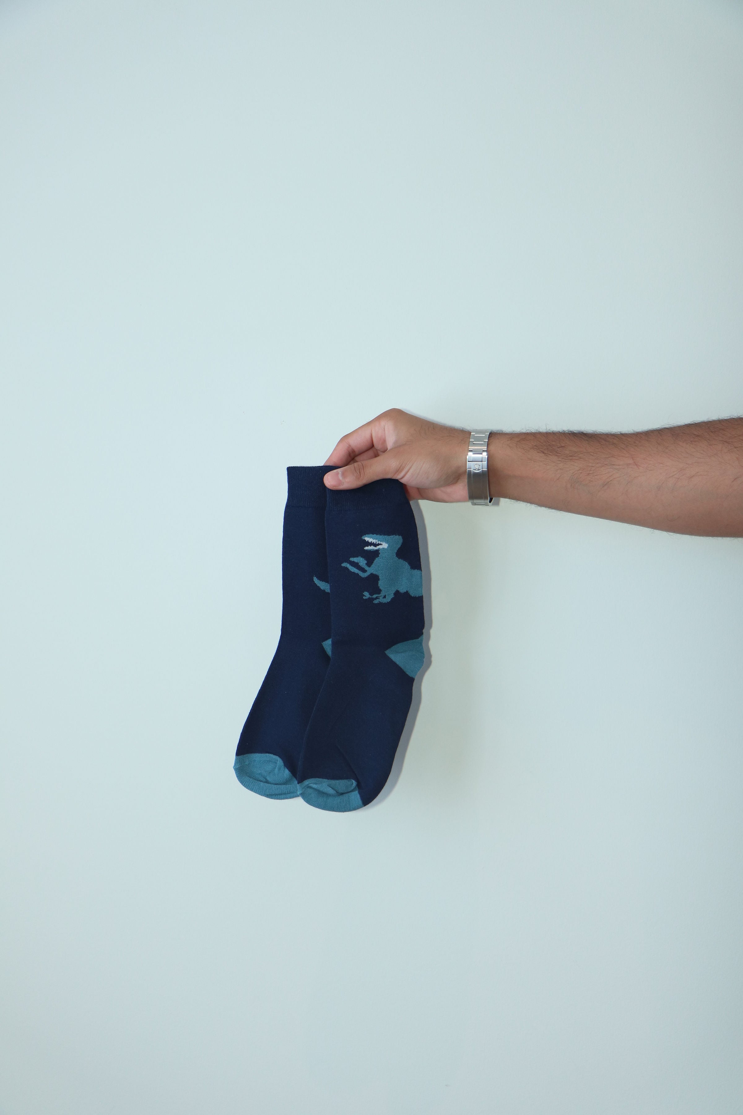 Jurassic Blue Socks