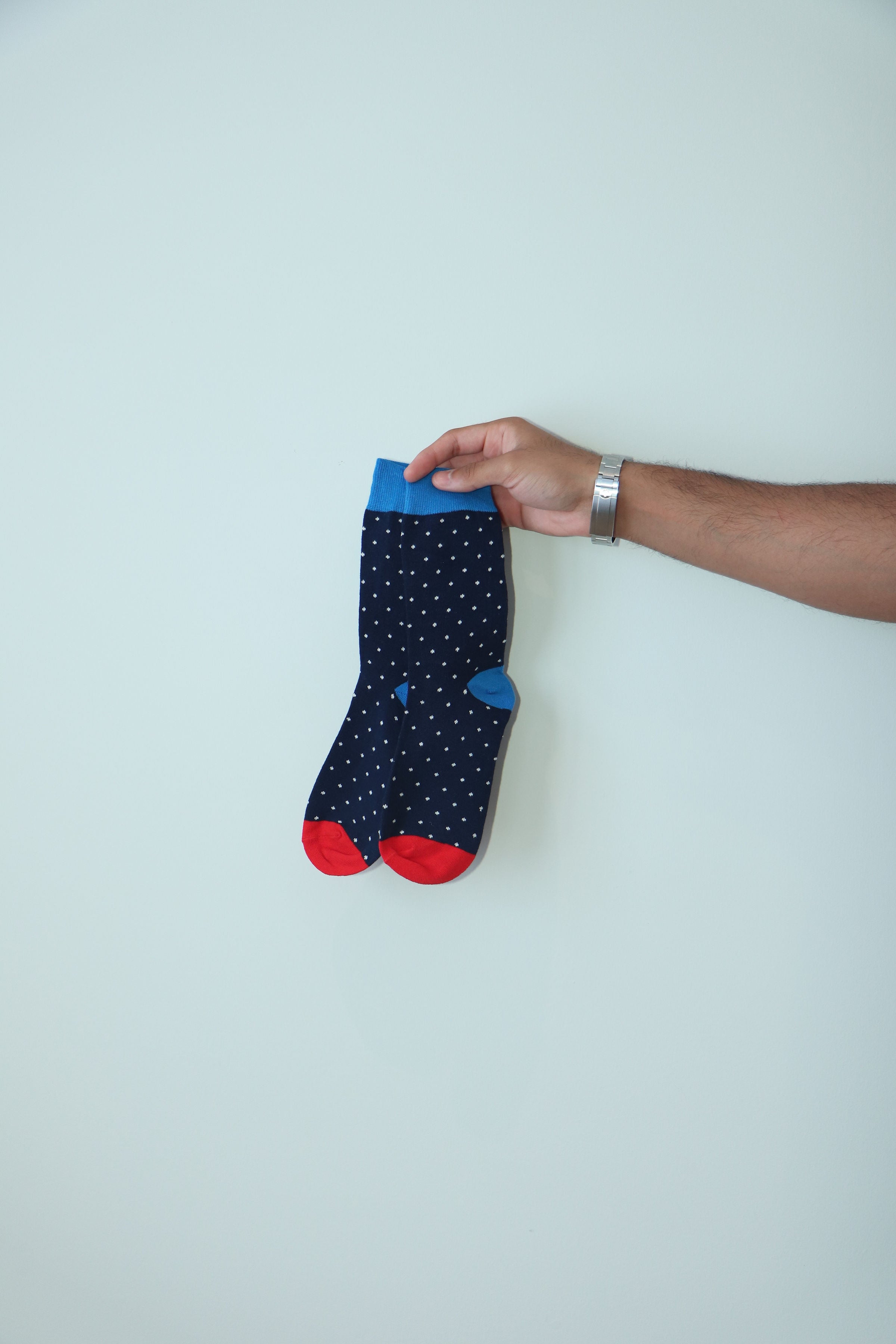 Navy Dots Socks