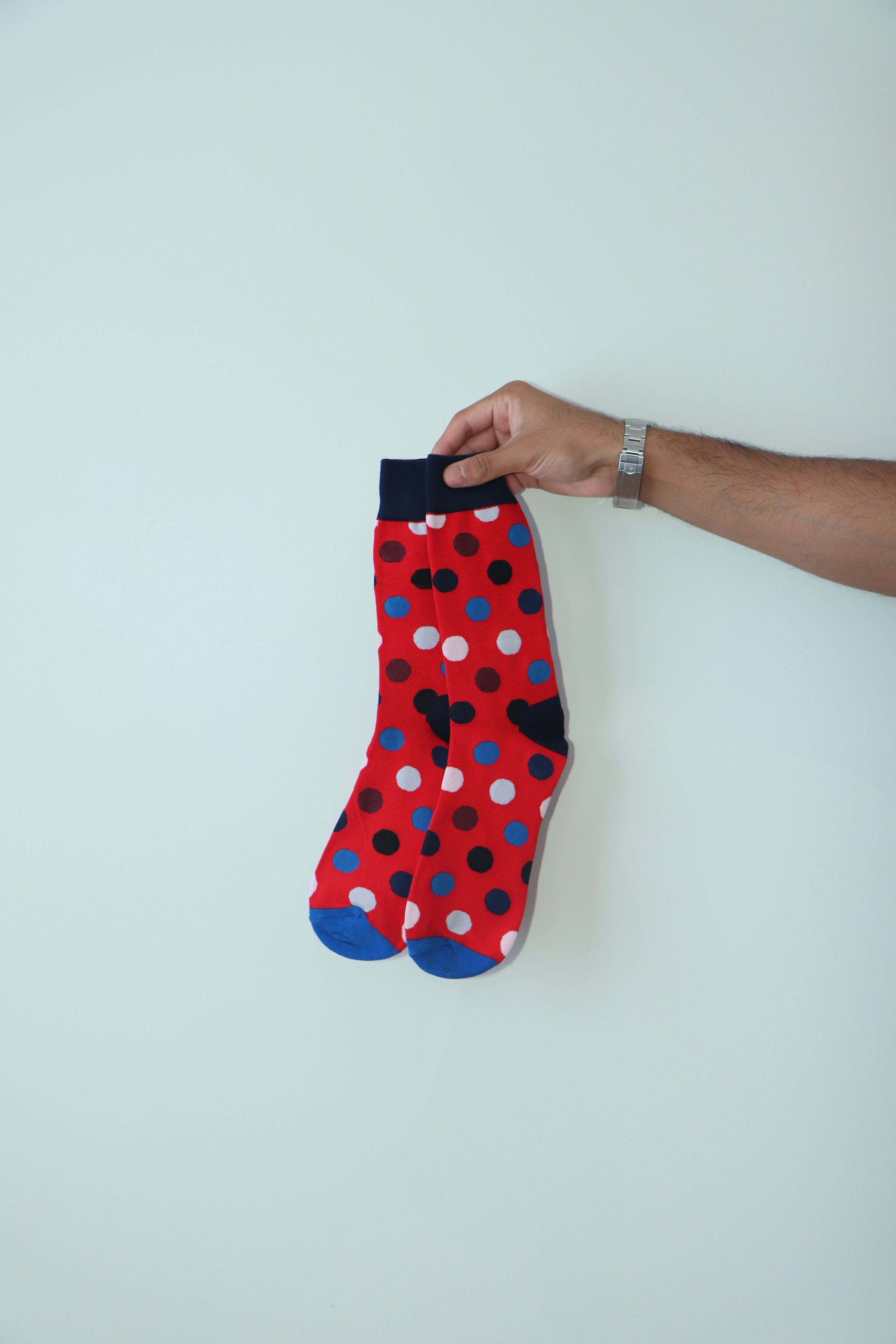 Ruby Polka Socks