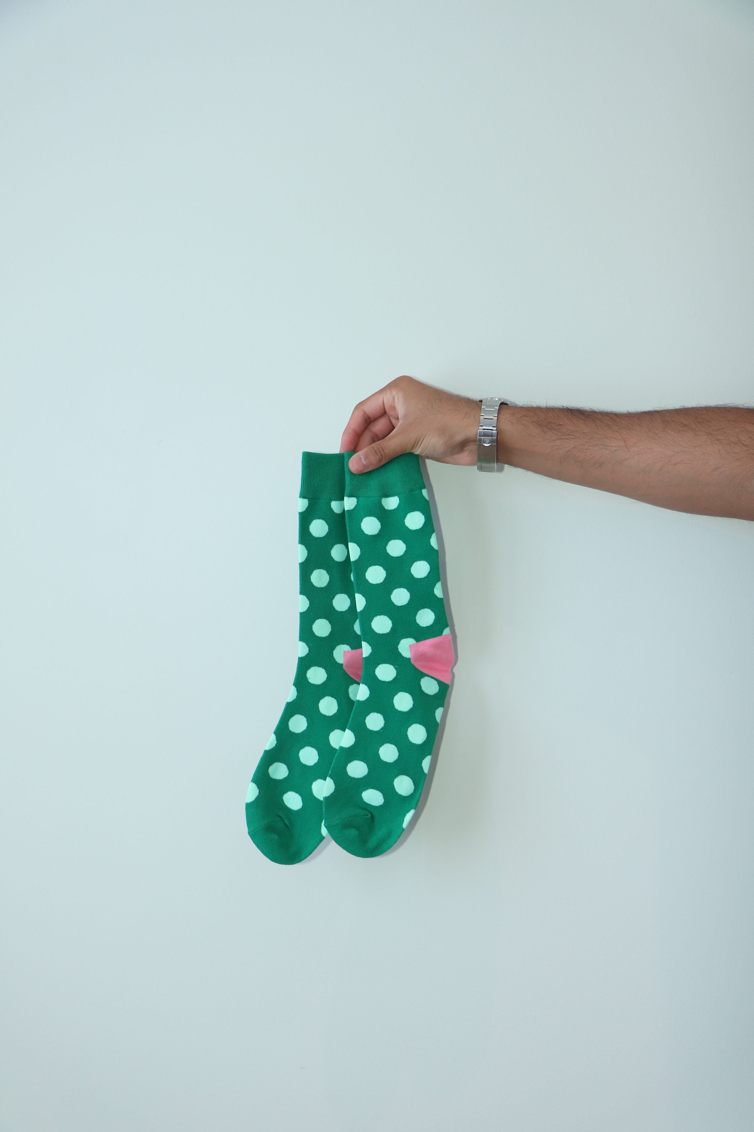 Emerald Polka Socks