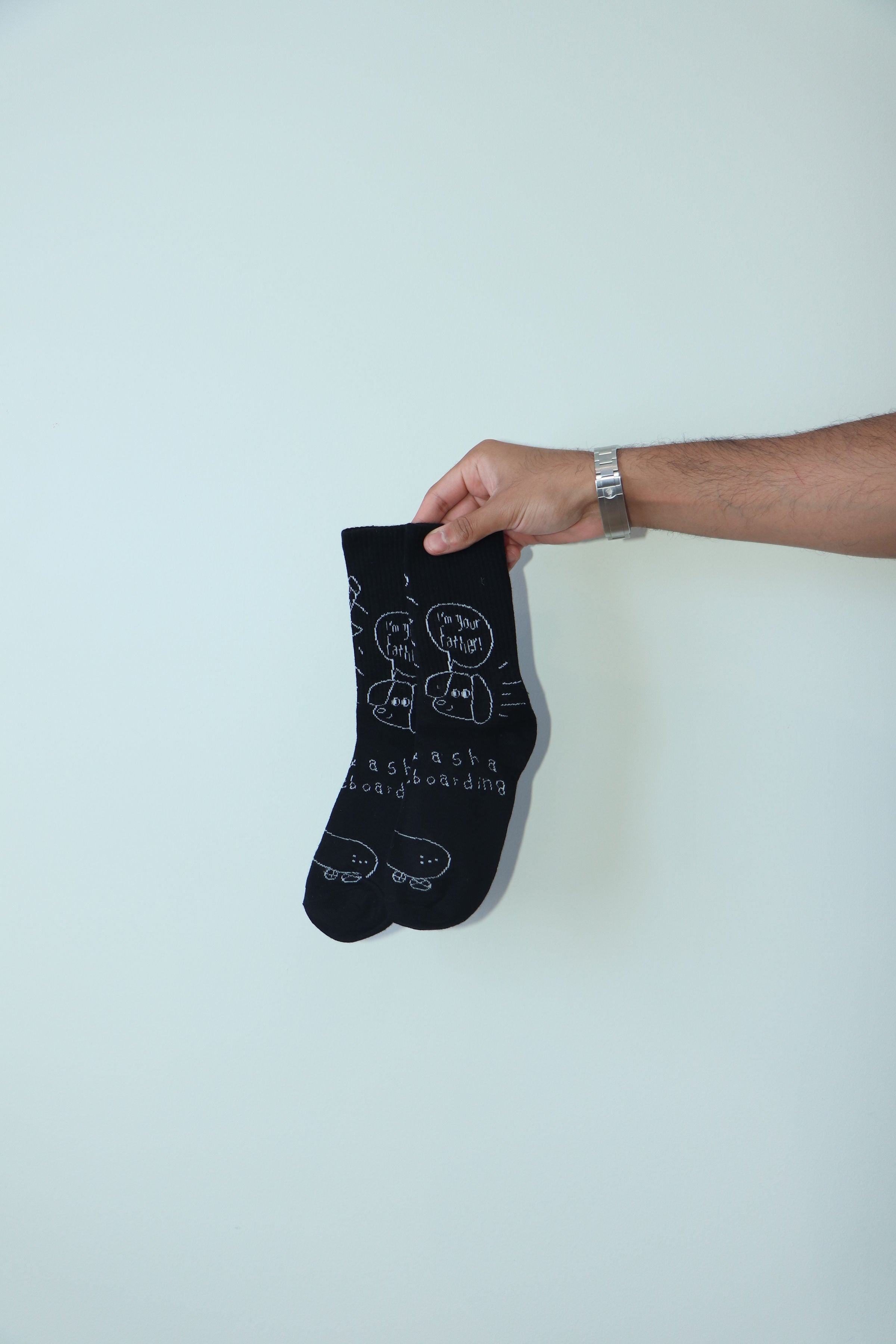 Cartoon Craze black socks